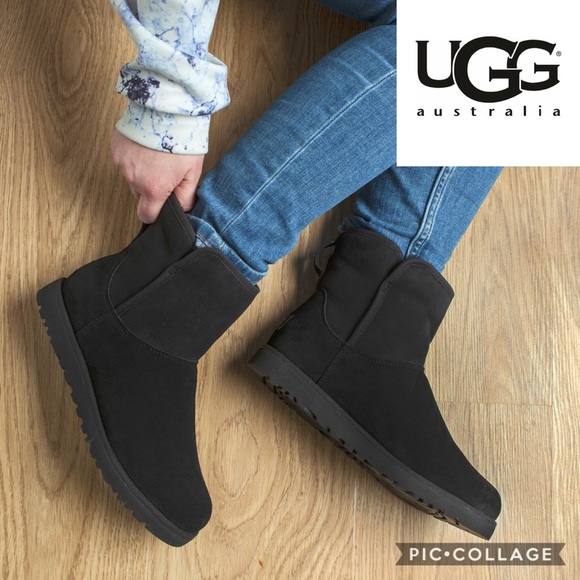 ugg cory leather black
